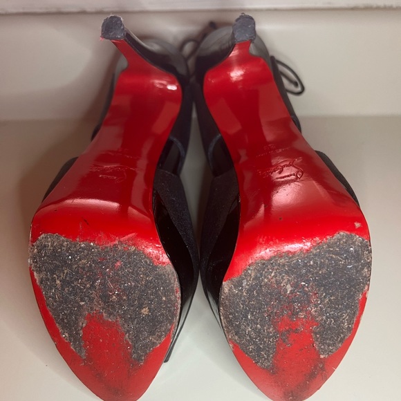 Christian Louboutin Mesh Butterfly Stiletto Heels - Picture 2 of 7